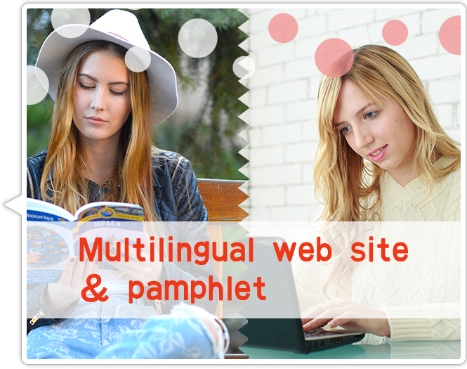 Multilingual web site & pamphlet